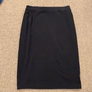 Black pencil skirt